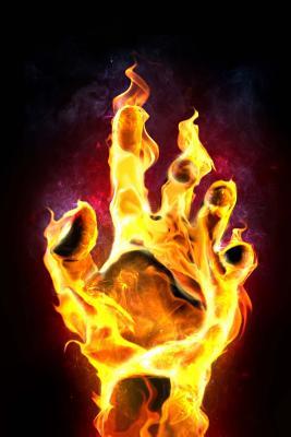 Download Burning Hand Journal: 150 Page Lined Notebook/Diary -  file in PDF