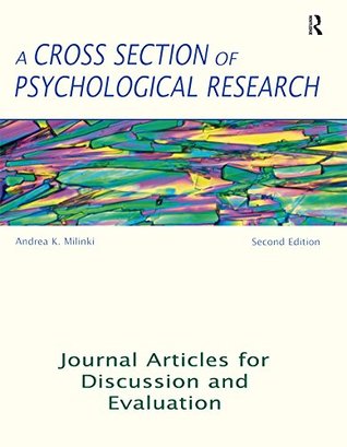 Full Download A Cross Section of Psychological Research: Journal Articles for Discussion and Evaluation - Andrea K. Milinki | PDF