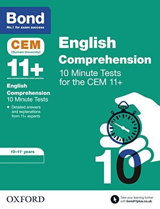 Download Bond 11 : CEM English Comprehension 10 Minute Tests: 10-11 Years - Christine Jenkins file in PDF