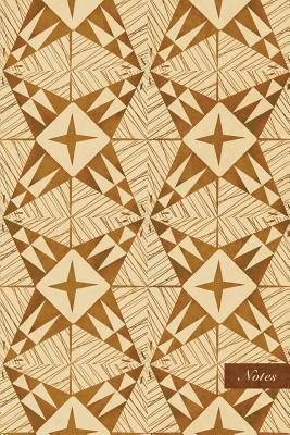 Download Notes: 6x9 Unruled Blank Notebook - Hand Drawn Triangle Star Cross Geometry Line - Retro Brown Worn Out Vintage Seamless Pattern Cover. Matte Softcover and Cream Interior Papers. -  | PDF