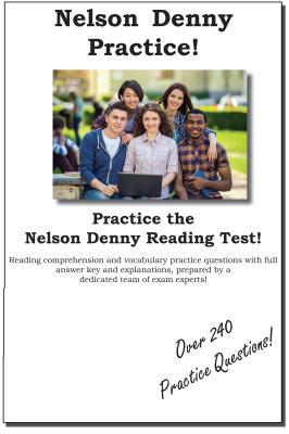 Download Nelson Denny Practice!: Nelson Denny Practice Test Questions - Complete Test Preparation Inc. file in PDF