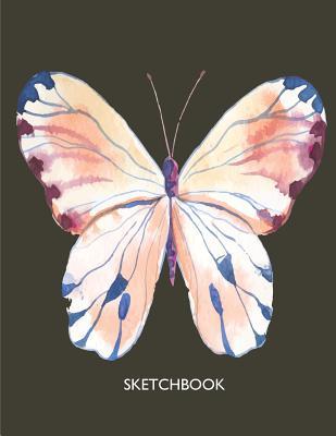 Read Online Sketchbook: Butterfly on Brown Cover (8.5 X 11) Inches 110 Pages, Blank Unlined Paper for Sketching, Drawing, Whiting, Journaling & Doodling -  file in PDF