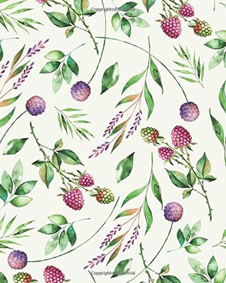 Read Online Bullet Journal Watercolor Berries: 160 Dot Grid Pages, 8 x 10 Blank Notebook with 1/4 inch Dotted Paper, Perfect Bound Softcover -  | ePub