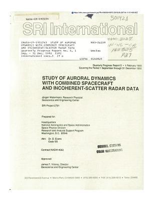 Read Study of Auroral Dynamics with Combined Spacecraft and Incoherent-Scatter Radar Data - National Aeronautics and Space Administration file in ePub