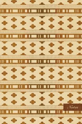 Download Notes: 6x9 Ruled Lined Notebook - Curve Cross Geometry Frame Line - Retro Brown Worn Out Vintage Seamless Pattern Cover. Matte Softcover and Cream Interior Papers. -  file in PDF