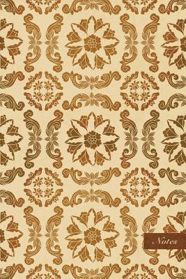 Read Online Notes: 6x9 Ruled Lined Notebook - Round Spiral Curve Cross Leaf Flower Wreath Chain - Retro Brown Worn Out Vintage Seamless Pattern Cover. Matte Softcover and Cream Interior Papers. -  | PDF