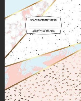 Read Online Graph Paper Notebook: Gold Marble Quad Ruled 4 X 4 (.25'') Composition Book for Girls Teens and Students for School Writing and Notes -  file in PDF
