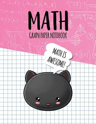Read Math Graph Paper Notebook: Blank Graph Note Book Pages - Black Cat Pink Equations -  file in ePub