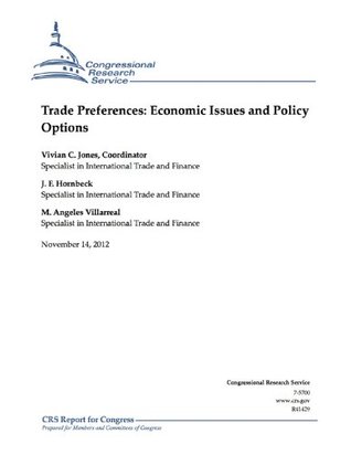 Download Trade Preferences: Economic Issues and Policy Options - J. F. Hornbeck | ePub