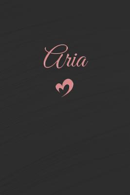 Read Aria: Personalized Blank Lined Journal Rose Gold on Black -  file in PDF