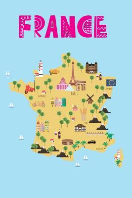Read France: College Ruled Notebook with France Map Cover -  | ePub