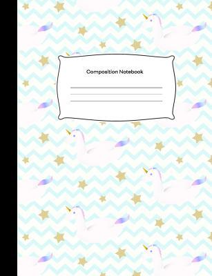 Read Online Composition Notebook: Blank Lined Composition Notebook Journal for School, Writing, Notes, Wide Ruled, Teal Chevron Unicorns - Nifty Prints file in ePub