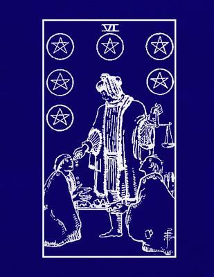 Read Online VI: Six of Pentacles Tarot Diary Log Book, Record and Interpret Readings, Daily Draw Journal - DLC Tarot Journals file in PDF