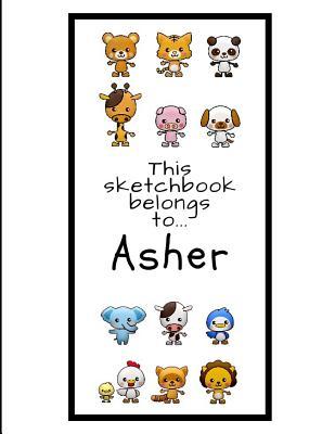 Read Asher Sketchbook: Personalized Animals Sketchbook with Name: 120 Pages -  file in ePub