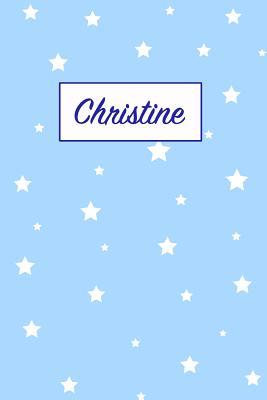 Read Christine: First Name Personalized Notebook. College Ruled Journal. Pastel Pink Writing Diary with Stars Pattern for Girls and Women - Namester Publishing | PDF