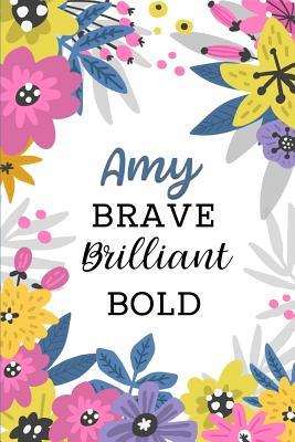 Read Online Amy Brave Brilliant Bold: Personalized Self-Improvement Journal with Prompts - Inspired Her Press | ePub