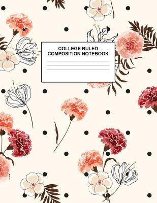 Download College Ruled Composition Notebook: Cute Blank Lined Journal to Write In with White Paper Rule Pages for School Subject and Writing Pad: Design Code A4 5673 - Nifty Prints | PDF