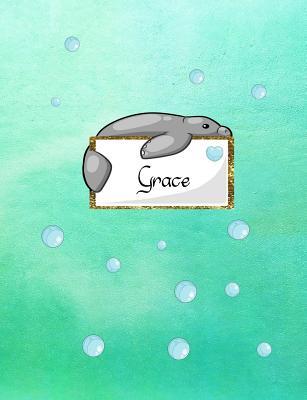Full Download Grace: Kawaii Manatee (Teddy Bear of the Sea) personalized notebook. Lined paper with Manatee companions - Pencil Me Personal | ePub