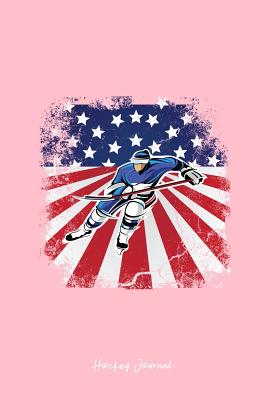 Read Online Hockey Journal: Dot Grid Journal - Hockey Player Usa Distressed Flag Vintage Hockey Player Gift - Pink Dotted Diary, Planner, Gratitude, Writing, Travel, Goal, Bullet Notebook - 6x9 120 pages - Gcjournals Hockey Journals file in ePub