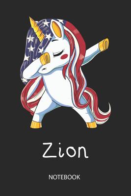 Read Online Zion - Notebook: Blank Lined Personalized & Customized Name Patriotic USA Flag Hair Dabbing Unicorn School Notebook / Journal for Girls & Women. Funny Unicorn Desk Accessories & First Day Of School, 4th of July, Birthday, Christmas & Name Day Gift. -  file in PDF
