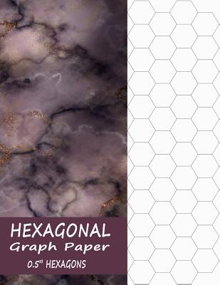 Download Hexagon Graph Paper Large: Notebook of 1/2 Inch Hexagons - 0.5 Grids - Red Marble - Narrow Path | PDF
