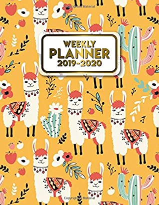 Full Download Weekly Planner 2019-2020: Nifty orange Cactus Llama Daily Weekly Monthly Organizer. Pretty Alpaca Agenda Schedule with Inspirational Quotes, Notes, To-Do’s and More. (Cute Alpaca & Llama Planners) - Simple Planners | ePub