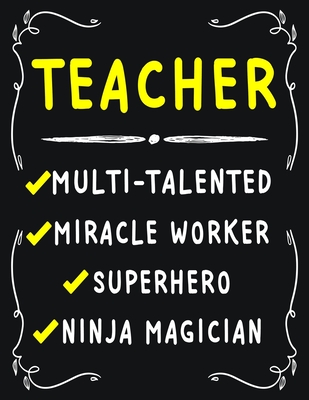 Read Online Teacher Multi-Talented Miracle Worker Superhero Ninja Magician: Teacher Weekly Monthly 2020 Planner Organizer, Calendar Schedule, Inspirational Quotes Includes Quotes & Holidays - Omi Planers Kech file in PDF